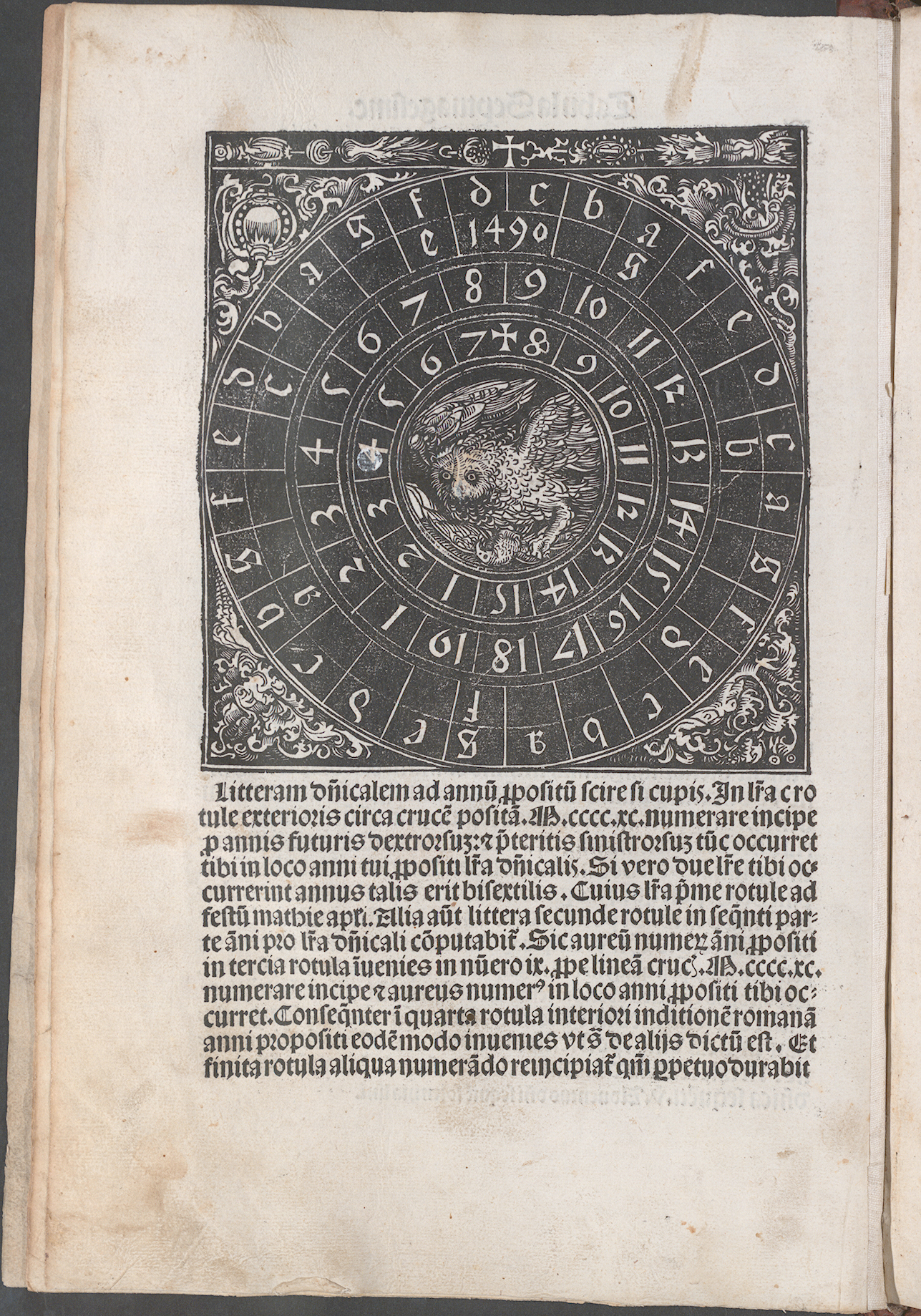 Lucas Cranach the Elder, Calendar Dial to Identify the Dominical Letter, circa 1502/03